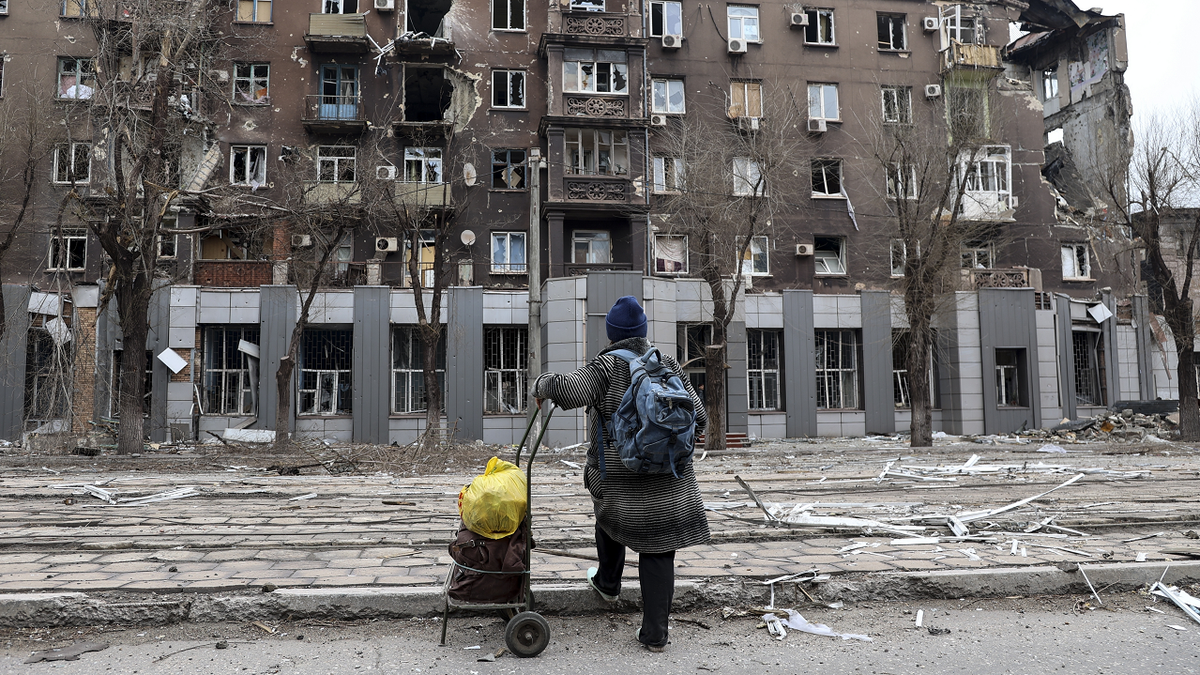 Shelling in Mariupol, Ukraine