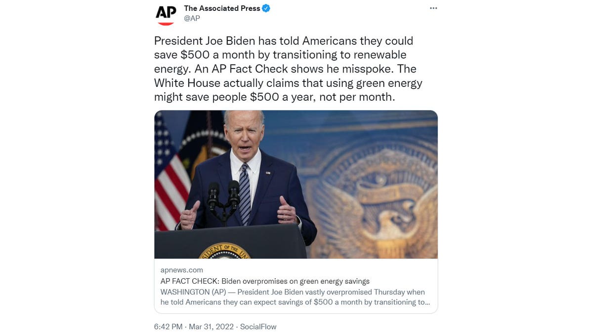 Associated Press Tweet
