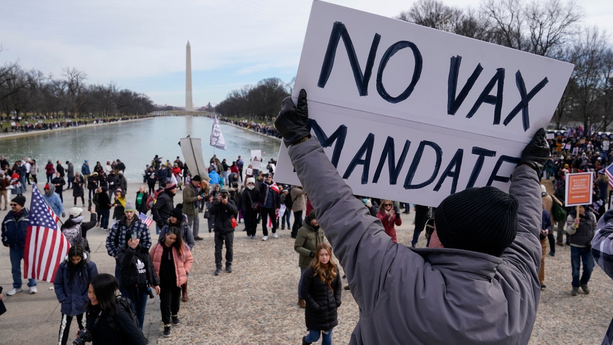 Vaccine protest in DC