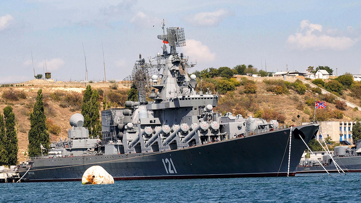 Russia Navy guided missile cruiser Moskva