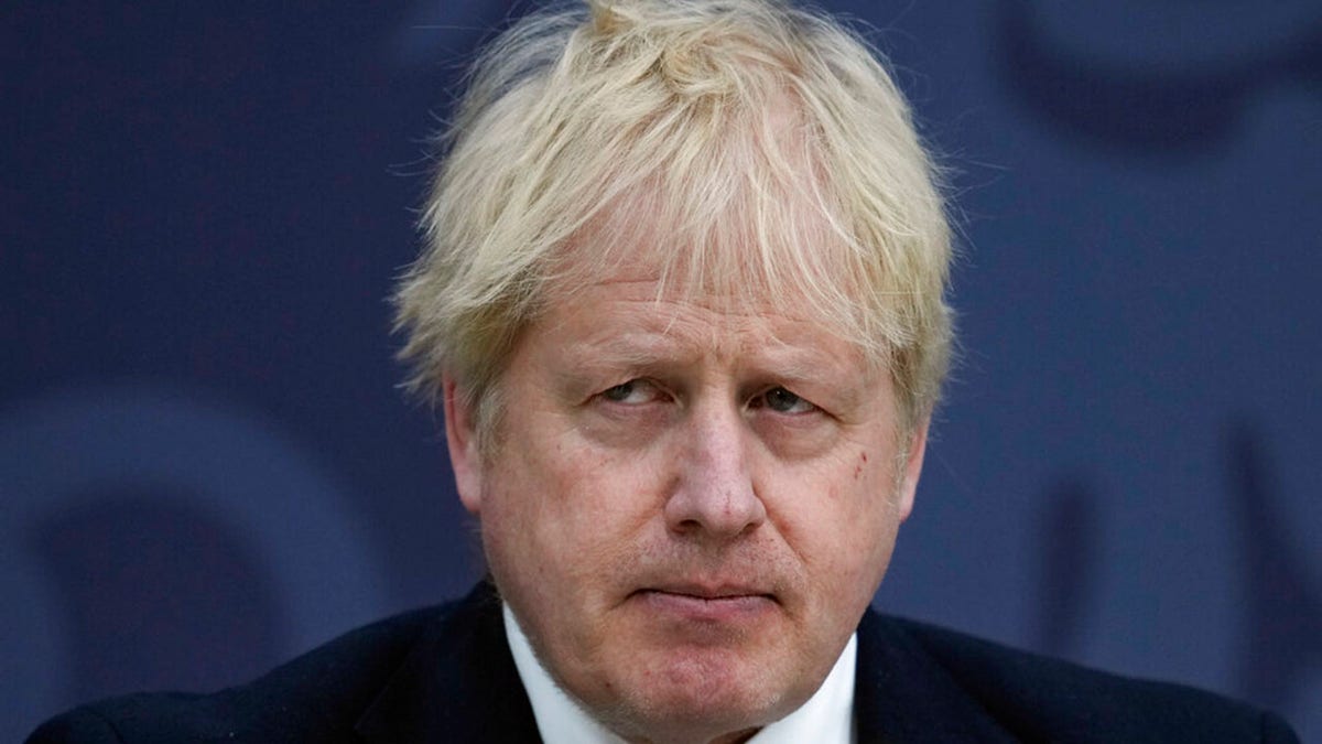 Boris Johnson during speech