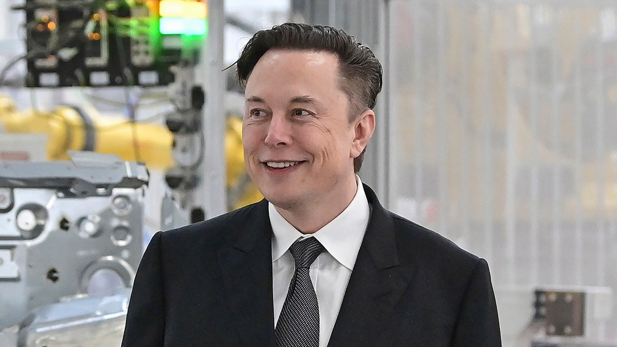 Elon Musk at Tesla factory Berlin Brandenburg