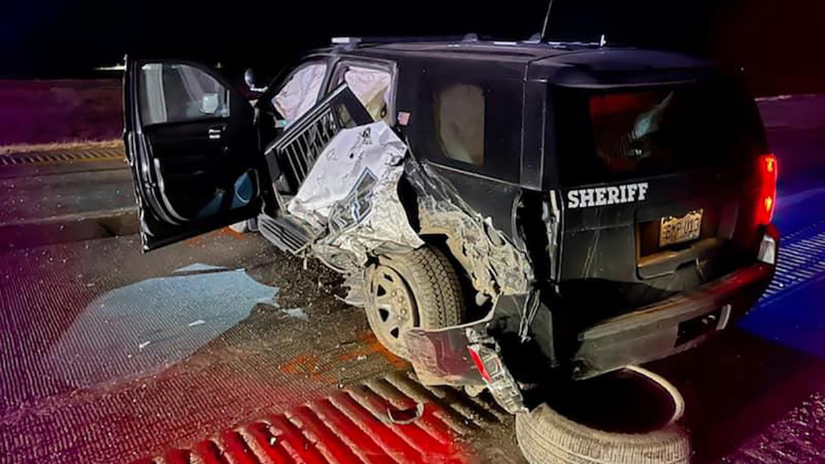 A Colorado sheriff’s deputy used his patrol vehicle to stop a speeding wrong-way driver last week, 