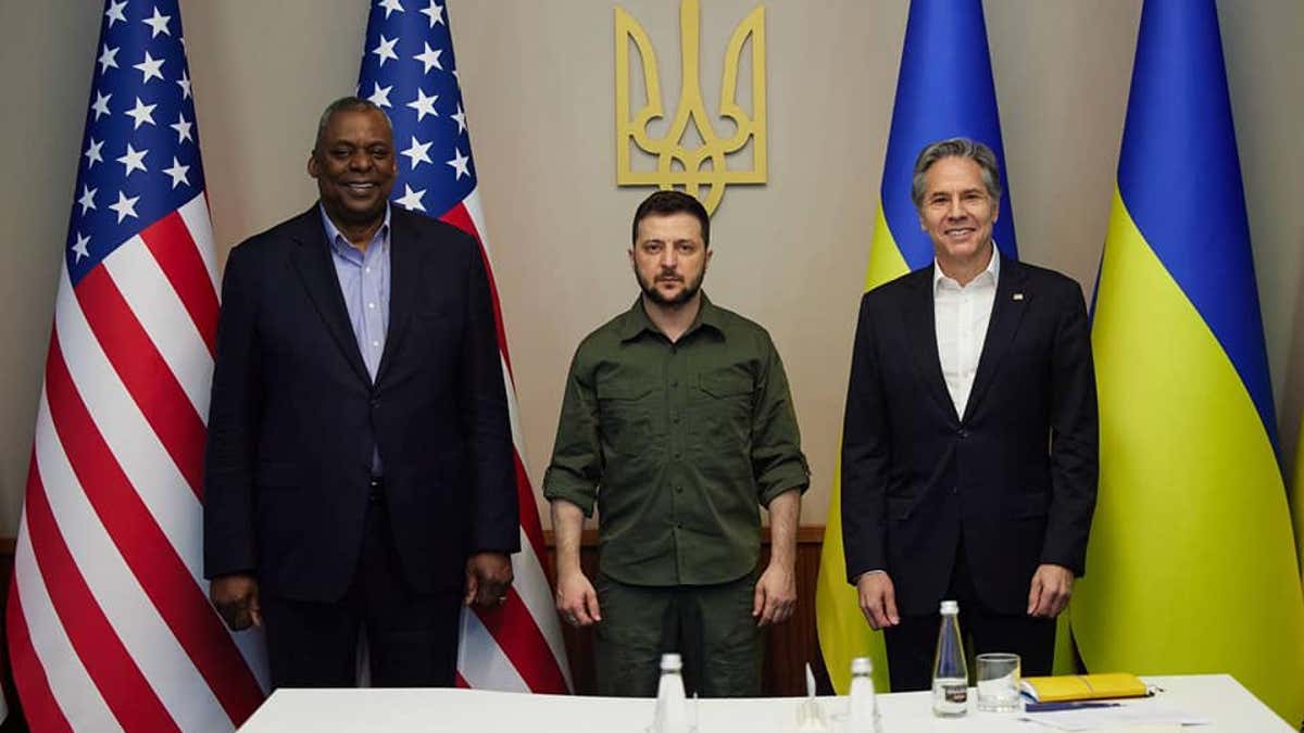 Blinken and Austin meet Zelenskyy in Kyiv, Ukraine