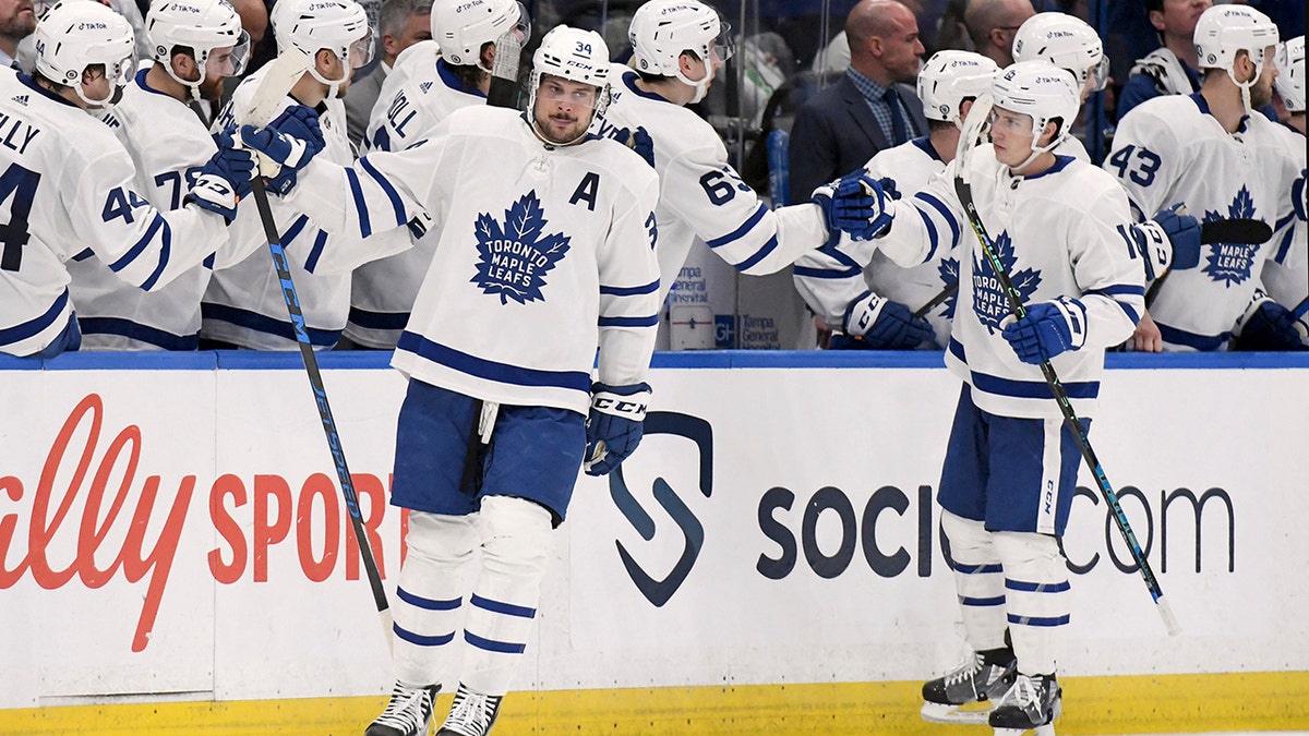 Toronto Maple Leafs' Auston Matthews scores second hat trick in