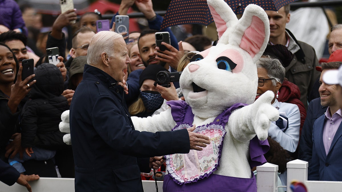 Easter Bunny with Joe Biden 