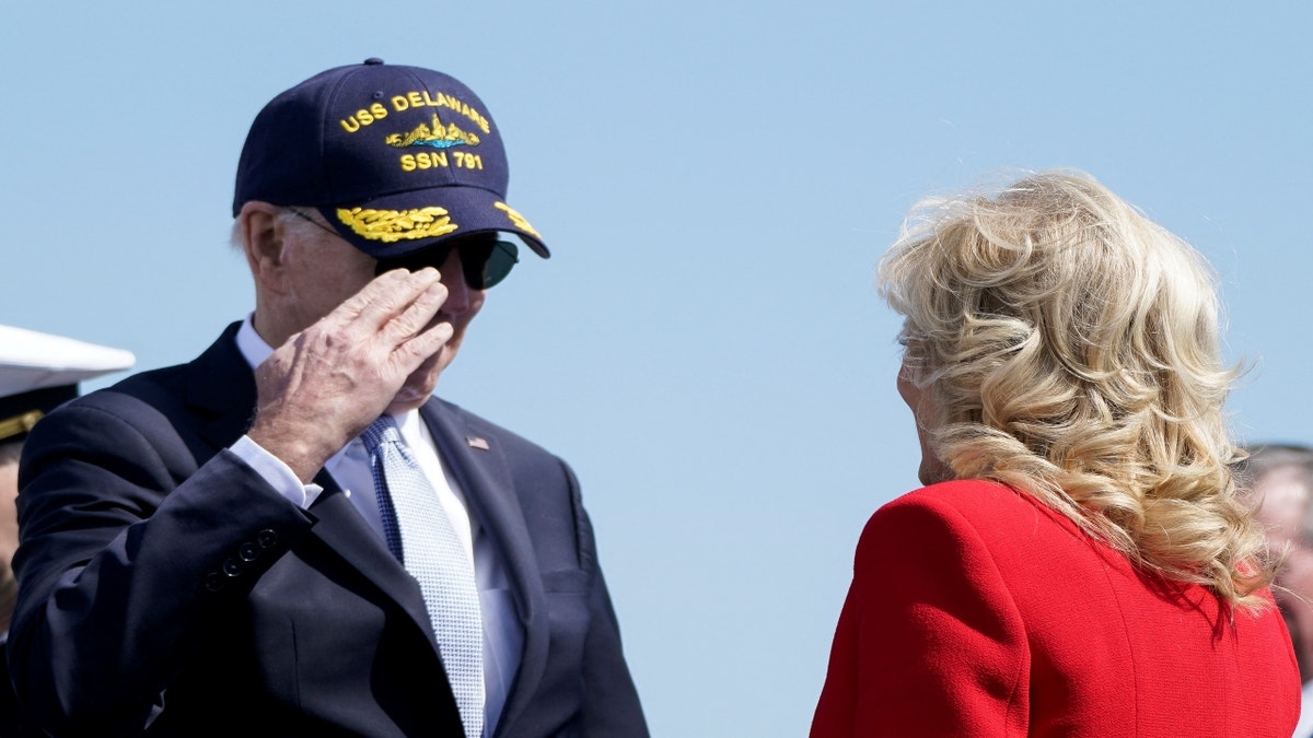 President Biden salutes Jill Biden