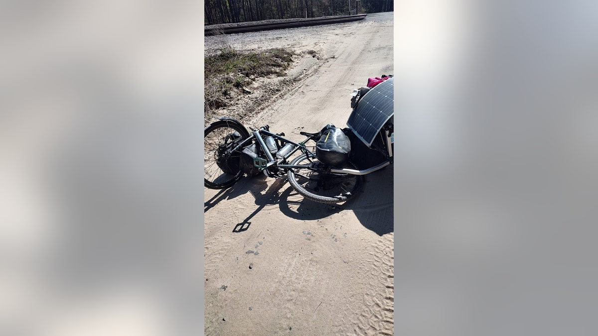 Bob's bike after his 'wreck'