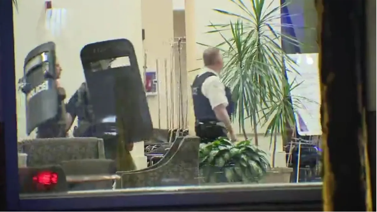 A SWAT team was called to Northwestern Hospital in Chicago following a phone threat, according to Chicago police.
