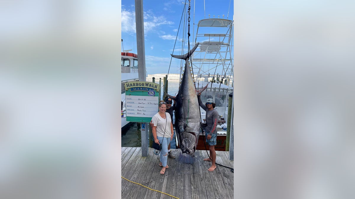 832-pound bluefin tuna