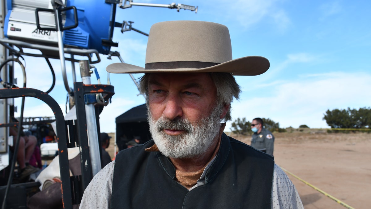 Alec Baldwin on the "Rust" movie set 