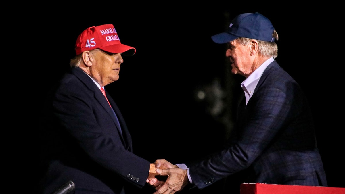 Trump and Perdue at Georgia rally