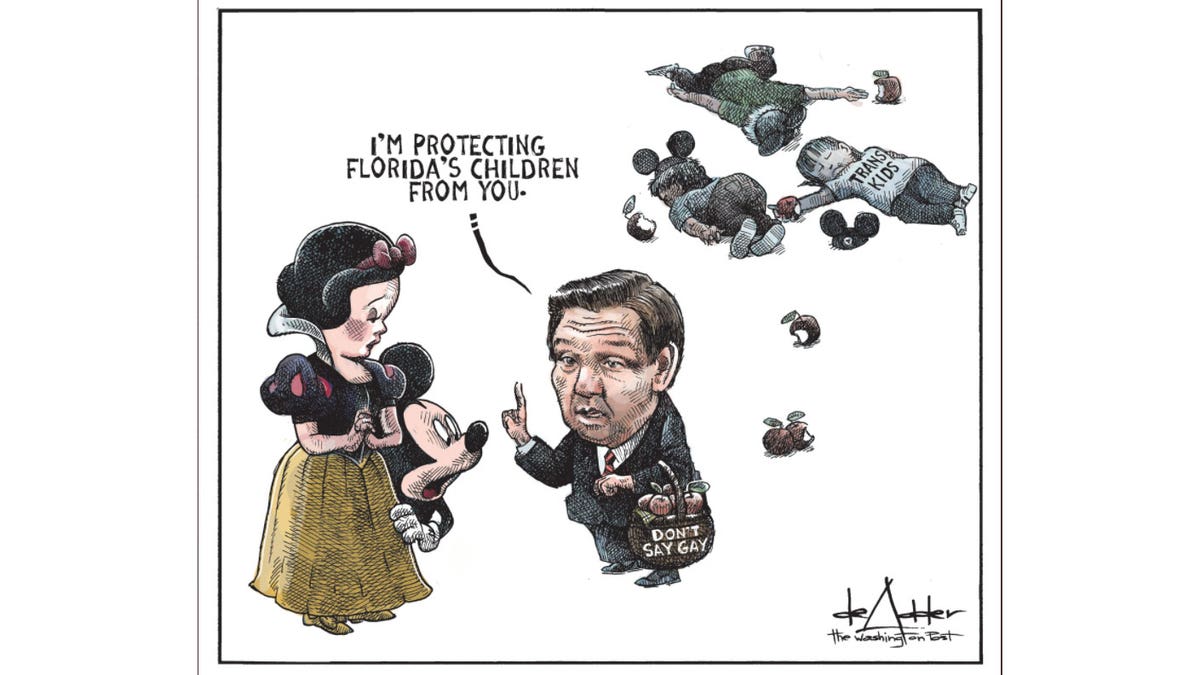 Cartoon by Washington Post cartoonist Michael de Adder