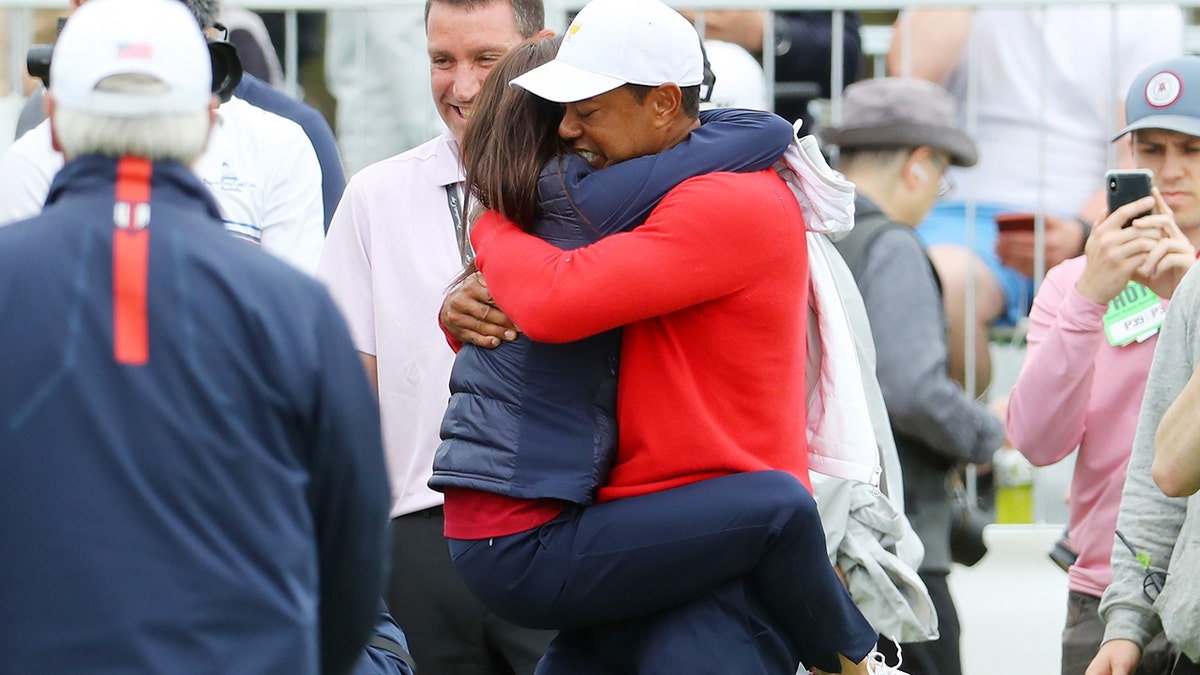 Tiger Woods at the 2019 Presidents Cup at Royal Melbourne Golf Course on Dec. 15, 2019, in Melbourne, Australia.