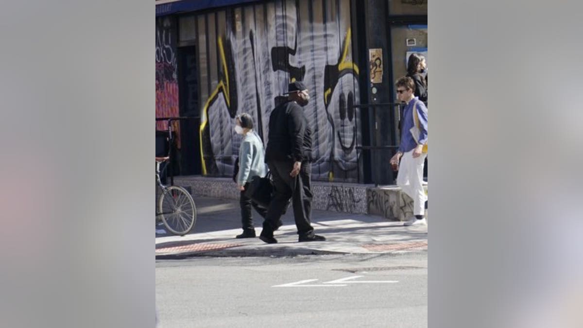 In this image obtained by Fox News, Frank James is spotted walking.