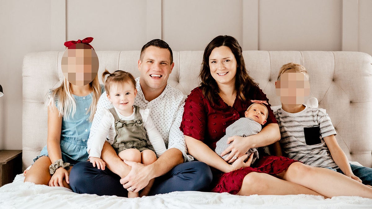 Kirsten and Jared Bridegan with their children