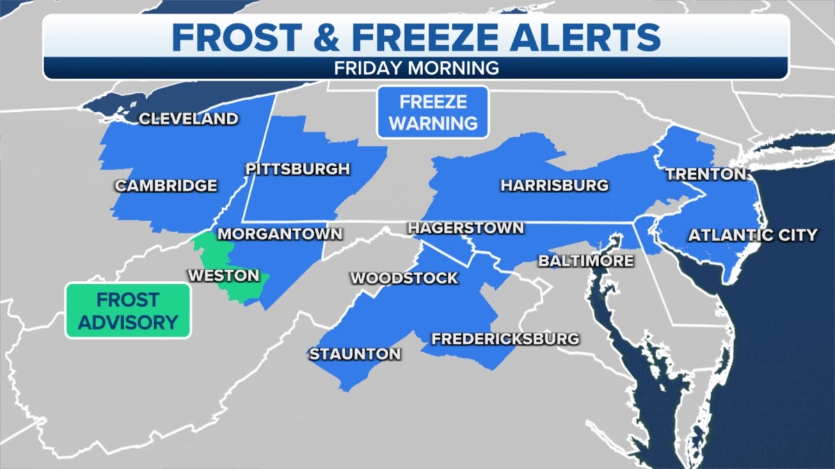 Frost and freeze alerts