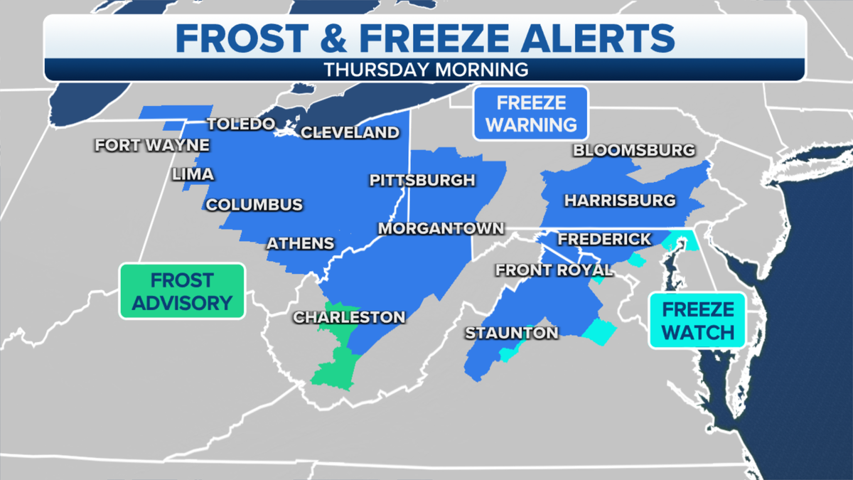 Frost and freeze alert amp