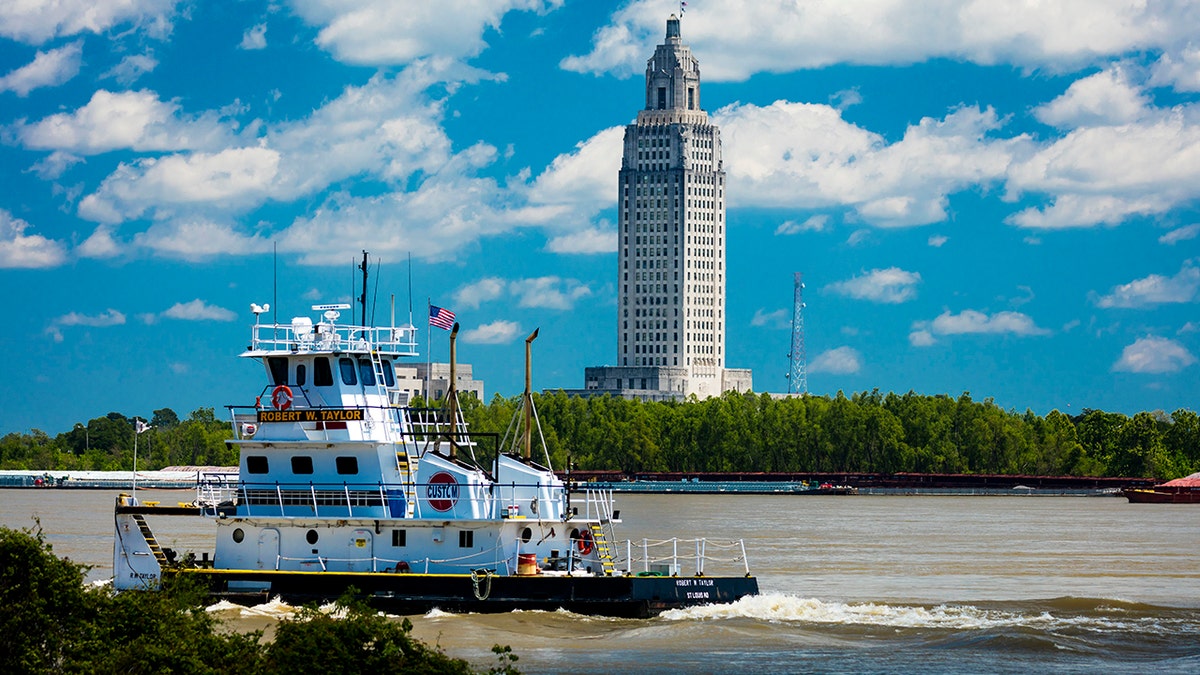 Louisiana Skyline and State Capitol