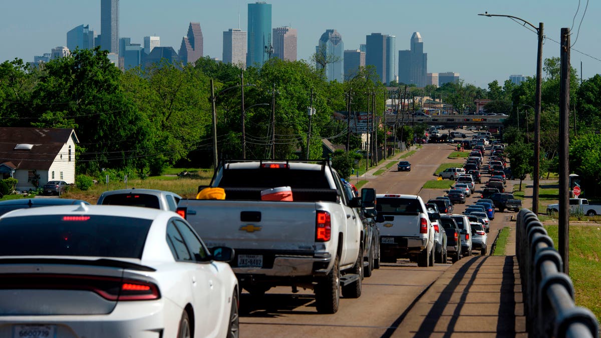 Traffic jam in Houston, Texas