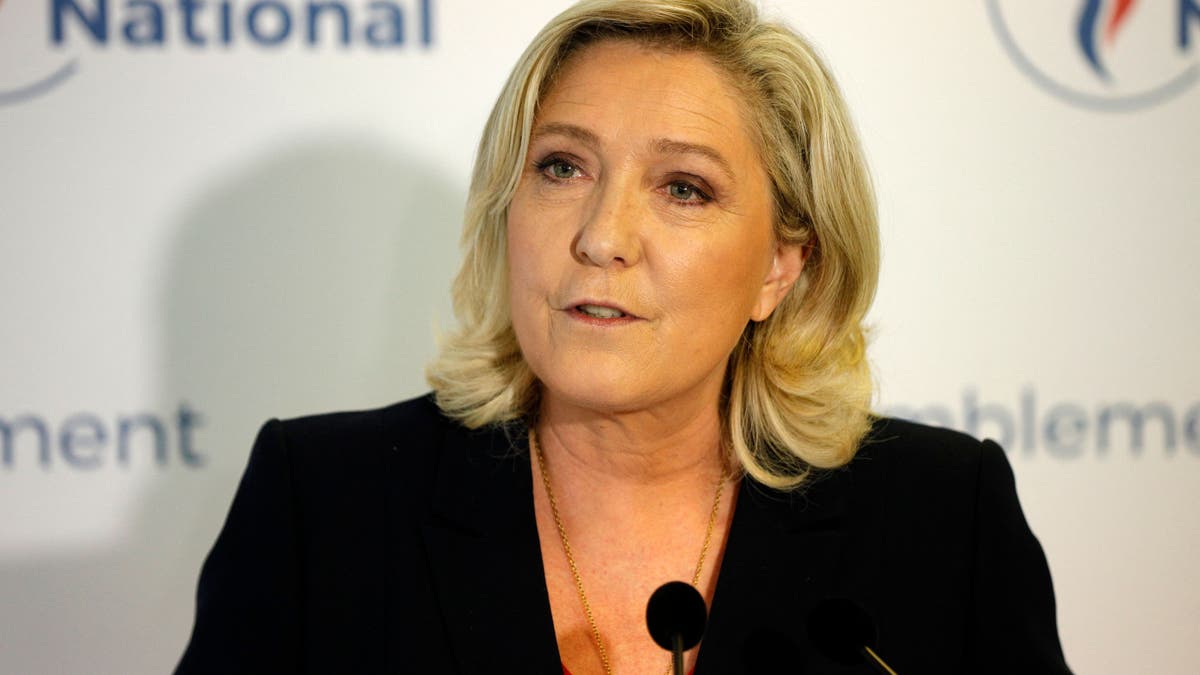Israeli Minister touts Marine Le Pen as 'excellent' option for French president French far-right Rassemblement National (RN) party's leader and member of parliament Marine Le Pen speaks to the press at the party's headquarters after the first results in the second round of the French regional elections in Nanterre on June 27, 2021.