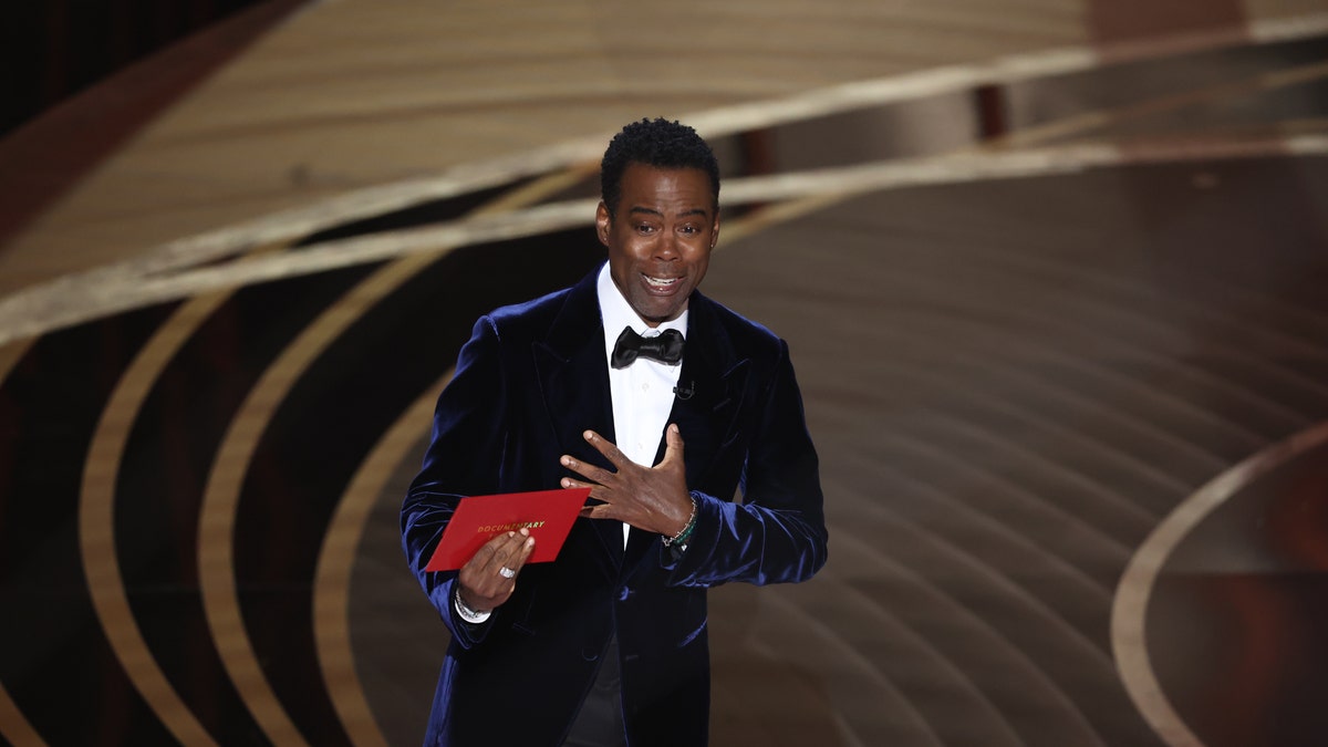 Chris Rock during the show at the 94th Academy Awards at the Dolby Theatre at Ovation Hollywood on Sunday, March 27, 2022. 