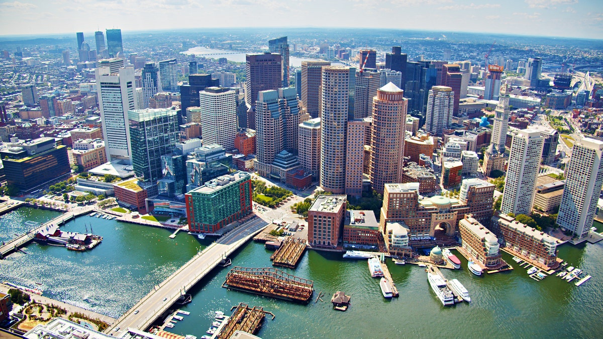 Ariel view of Boston 