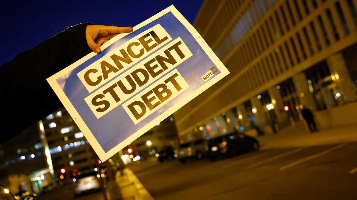 On The Second Anniversary Of The Student Loan Payment Pause Activists Project A Message Celebrating The Pause And Asking Secretary Cardona To Cancel Student Debt