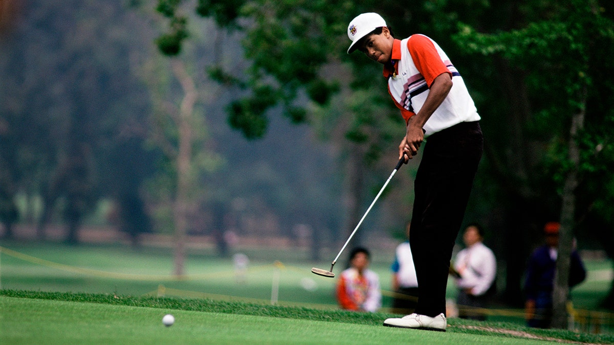 Tiger Woods golf practice 1991