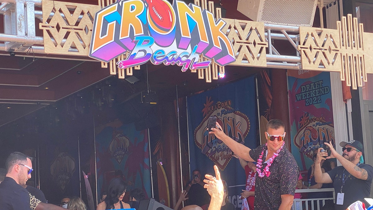 Rob Gronkowski brings Gronk Beach party to NFL Draft in Vegas