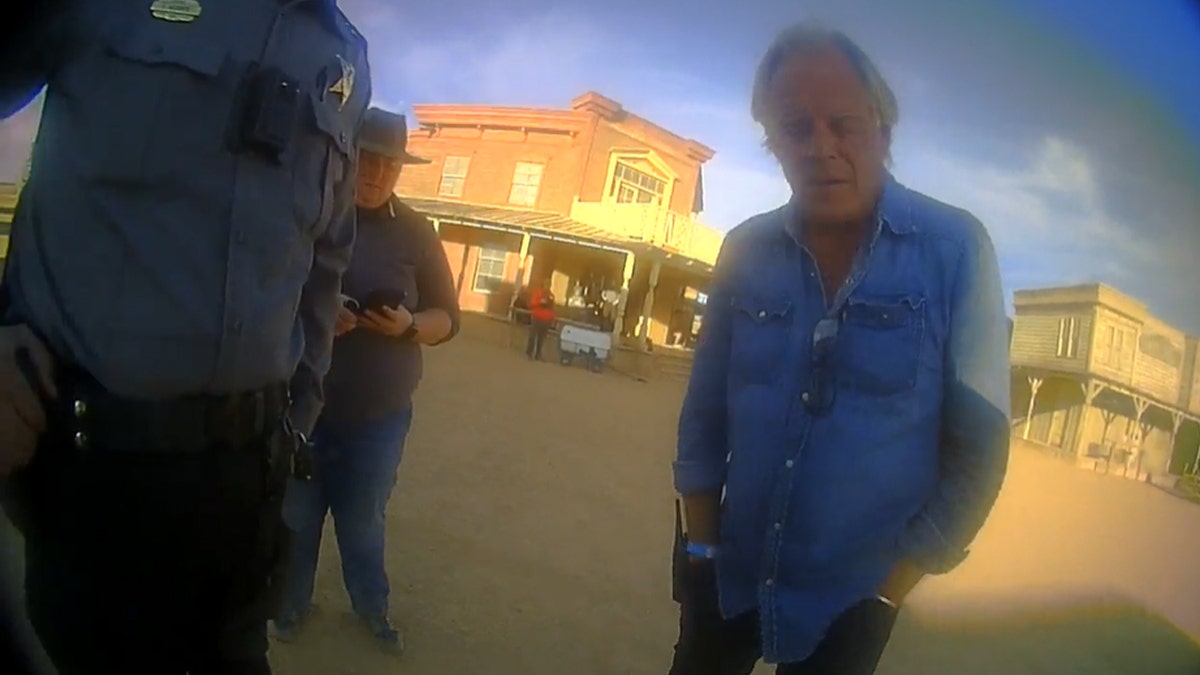 Bodycam video shows deputies speaking with assistant director David Halls on the "Rust" movie set in October.