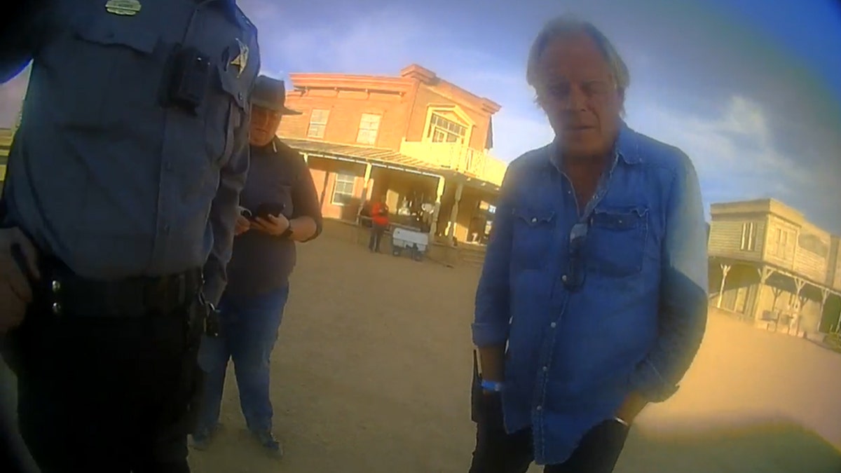Bodycam video shows deputies speaking with assistant director David Halls on the "Rust" movie set in October.