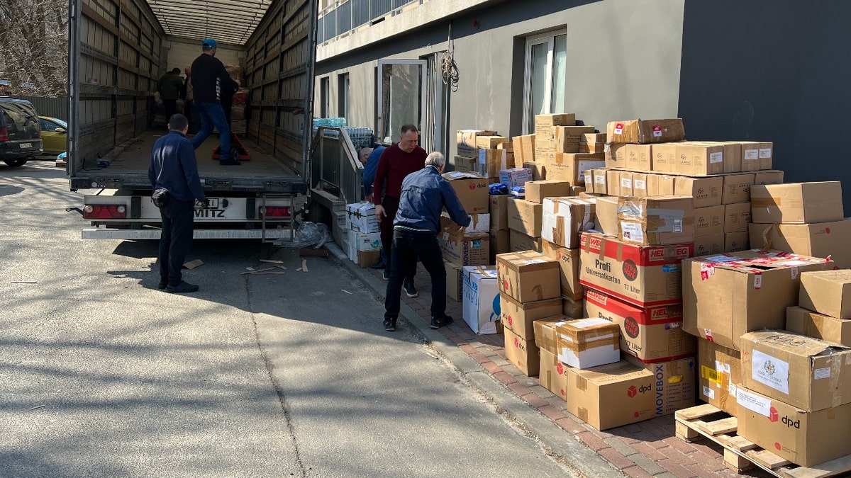The International Ukrainian Crisis Fund nonprofit delivers humanitarian supplies.