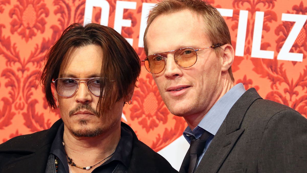 Johnny Depp and British actor Paul Bettany