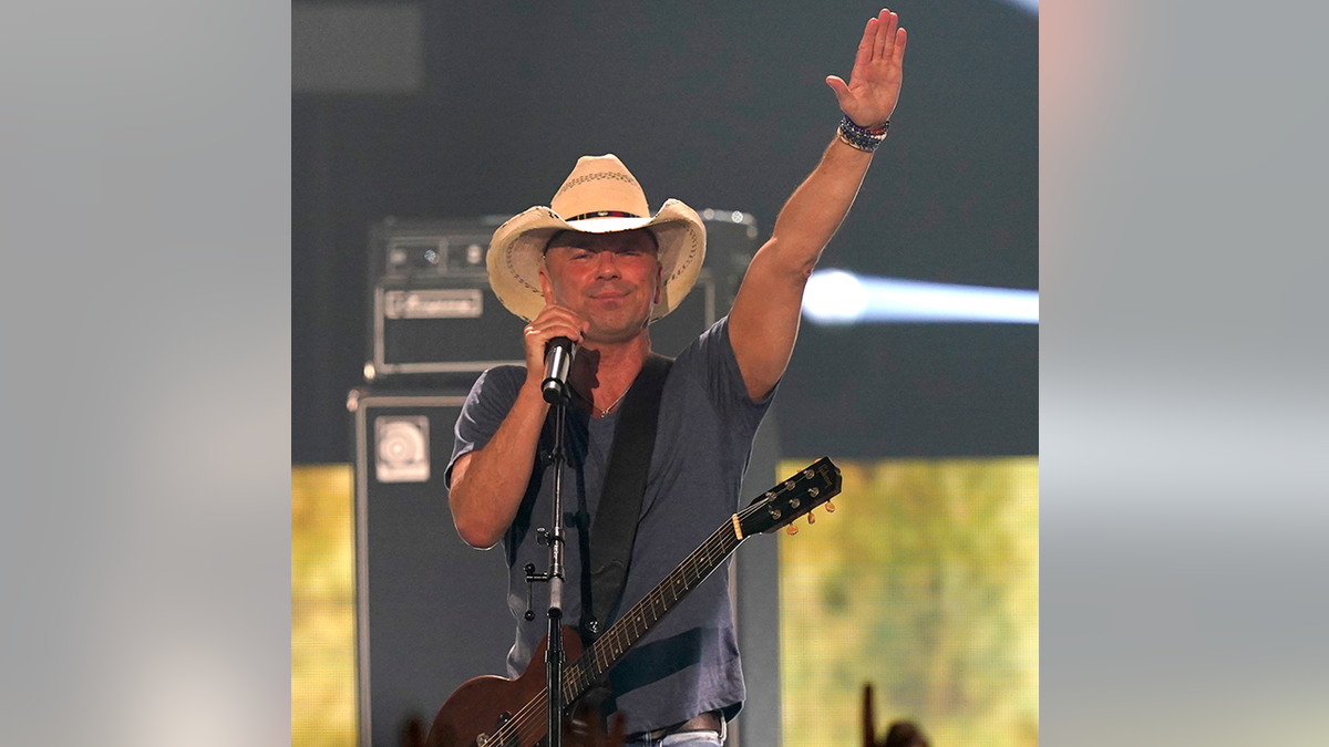 Kenny Chesney performs "Beer In Mexico" at the CMT Music Awards on Monday, April 11, 2022, at the Municipal Auditorium in Nashville, Tennessee.