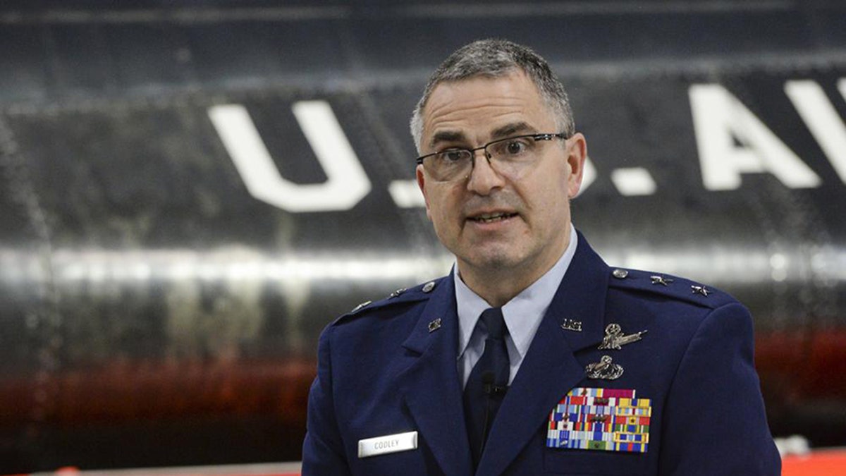 U.S. Air Force Maj. Gen. William T. Cooley, inside the National Museum of the United States Air Force, Wright-Patterson Air Force Base, Ohio, on April 18, 2019. (Wesley Farnsworth/U.S. Air Force via AP)