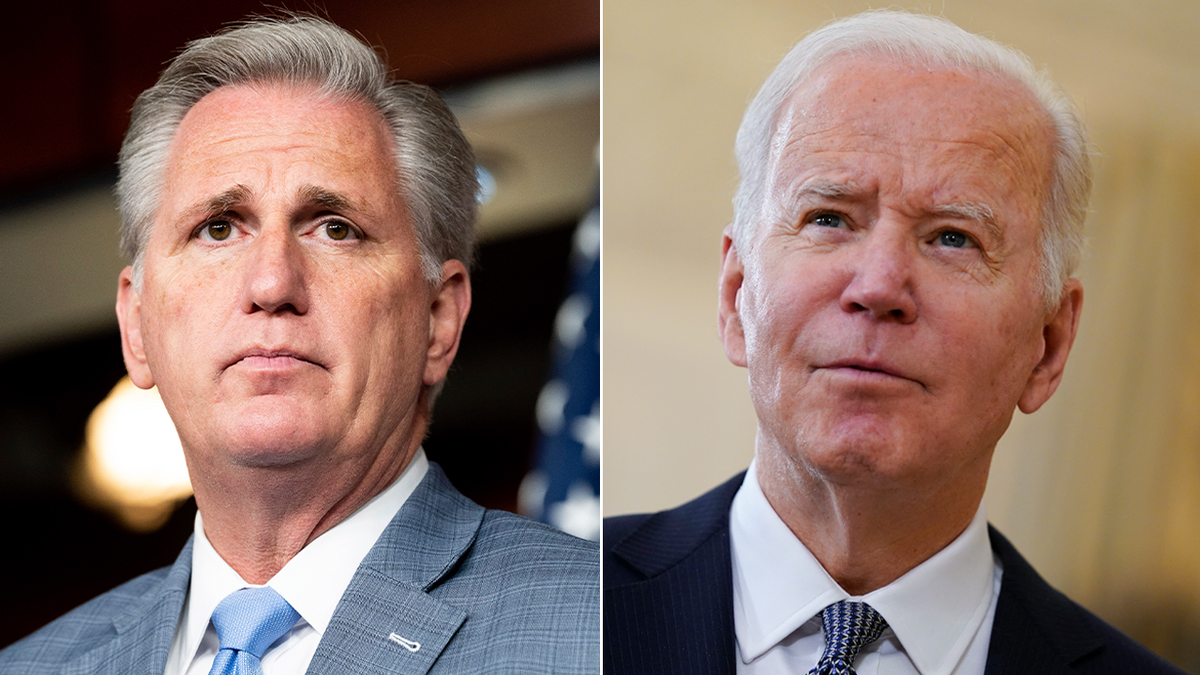 Kevin McCarthy and Joe Biden