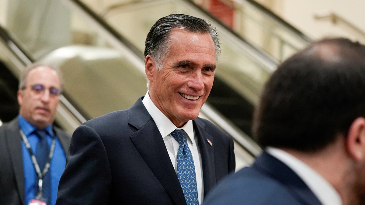 Utah lawmaker Mitt Romney smiling