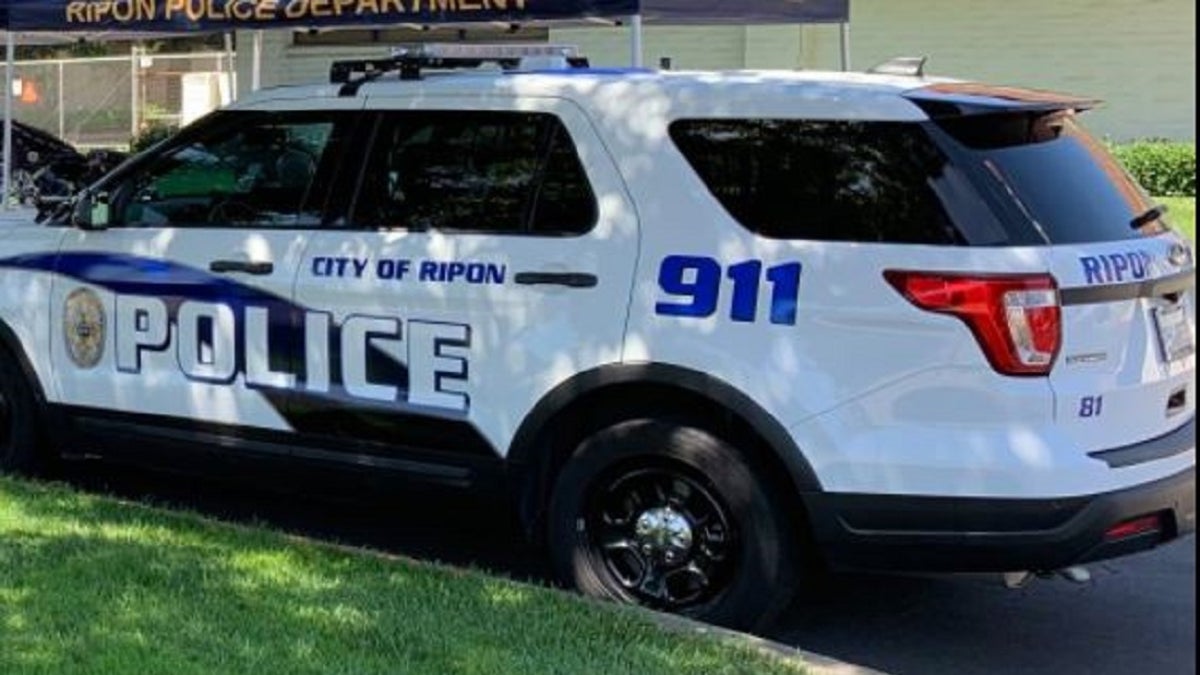 A Ripon Police Department vehicle.
