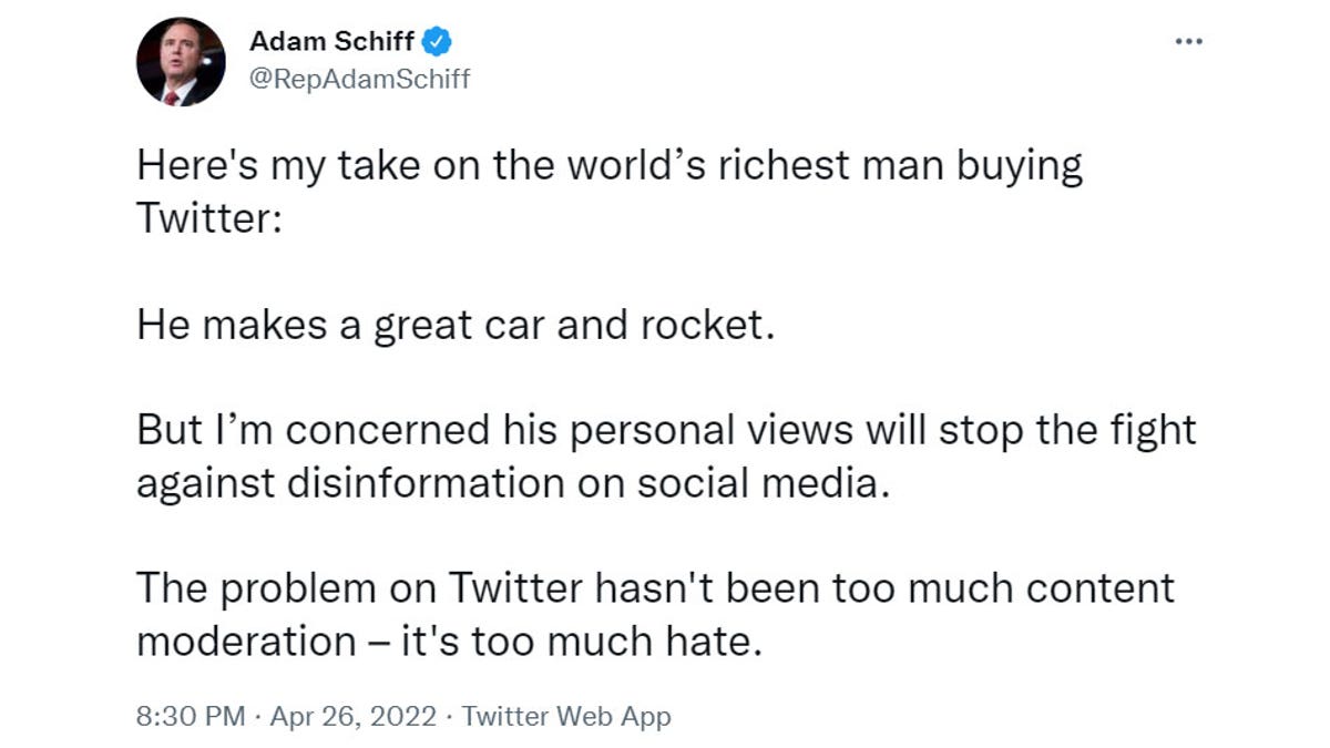 Adam Schiff Tweet