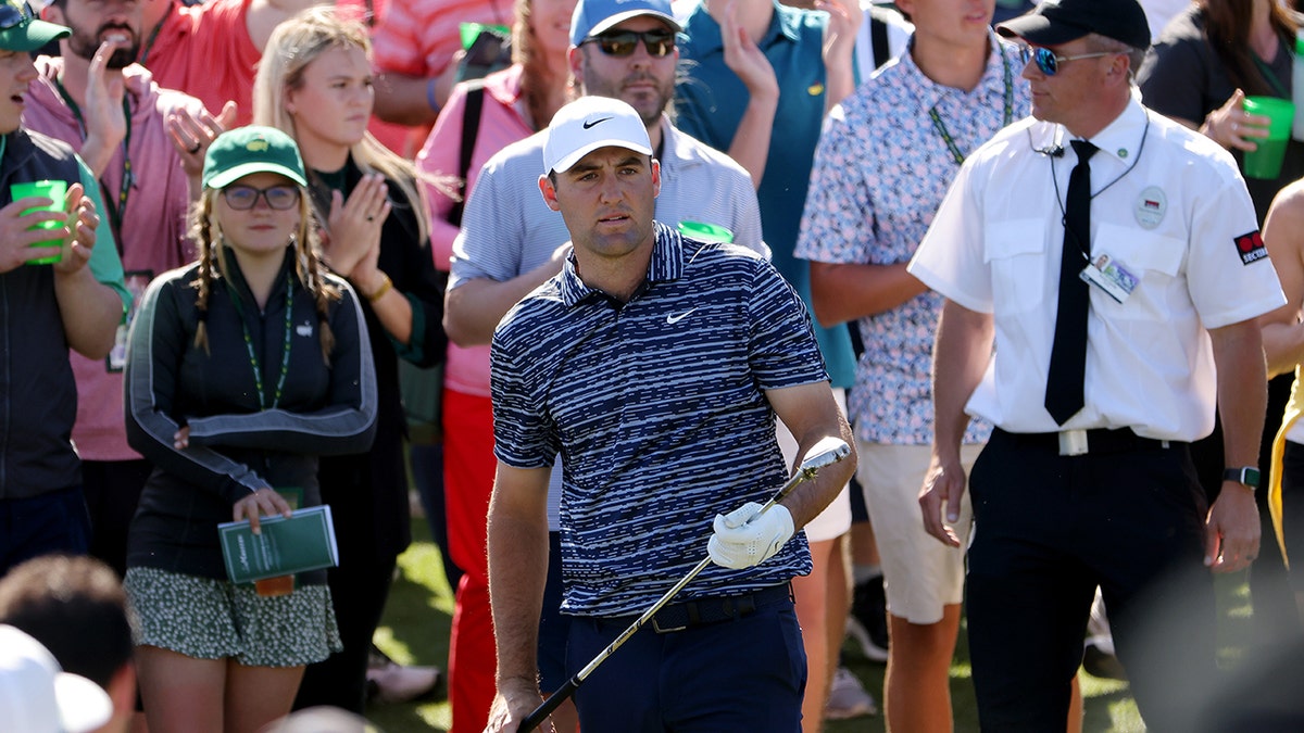 Scottie Scheffler at the Masters