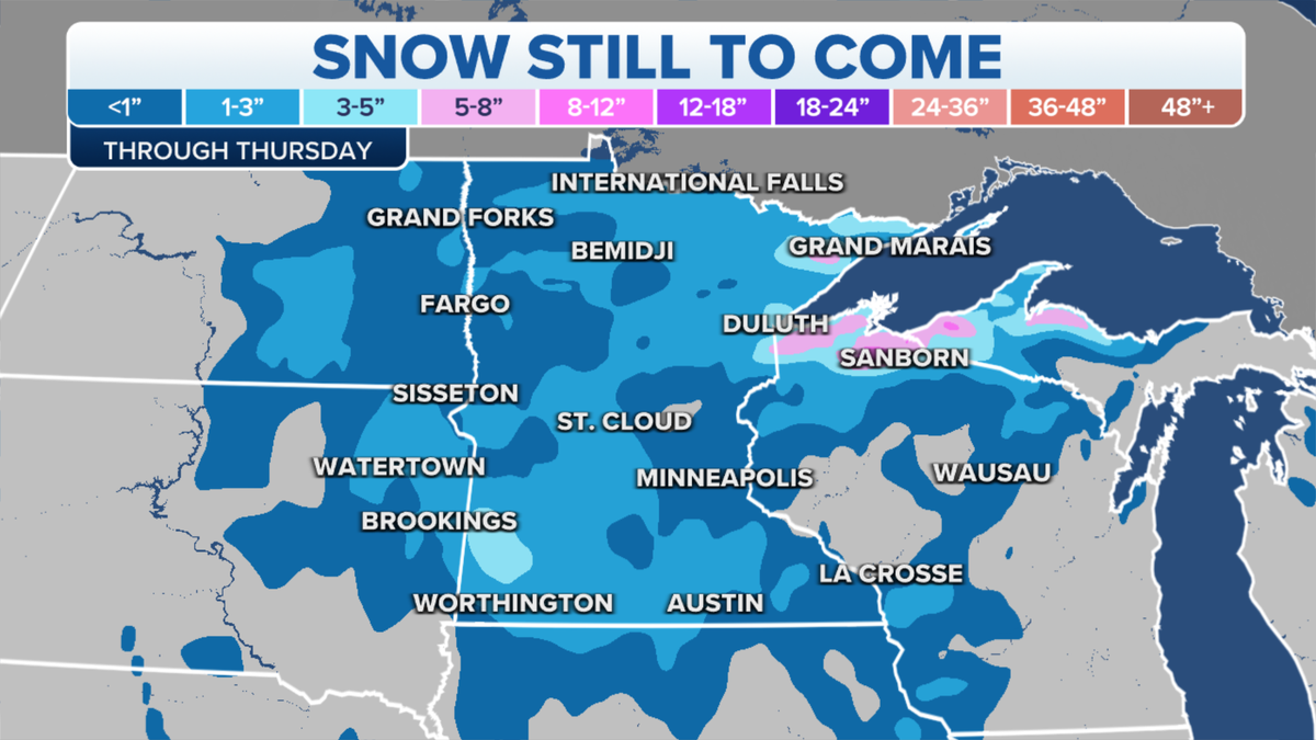 Midwestern snow to come