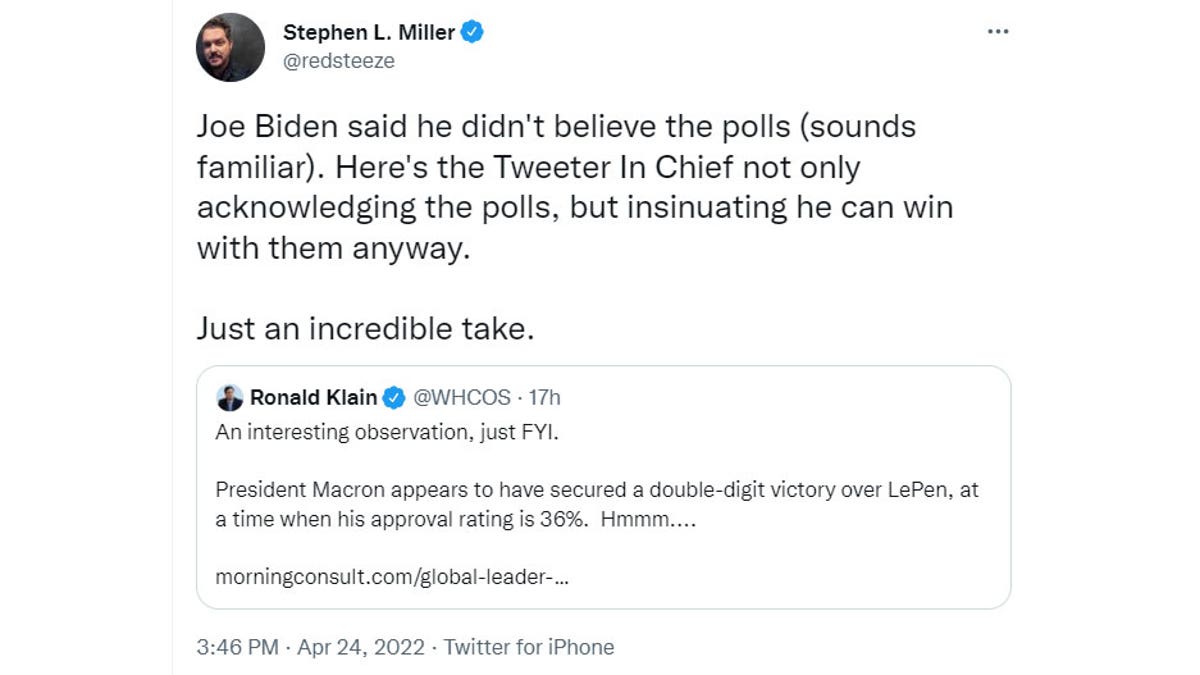Stephen Miller Tweet