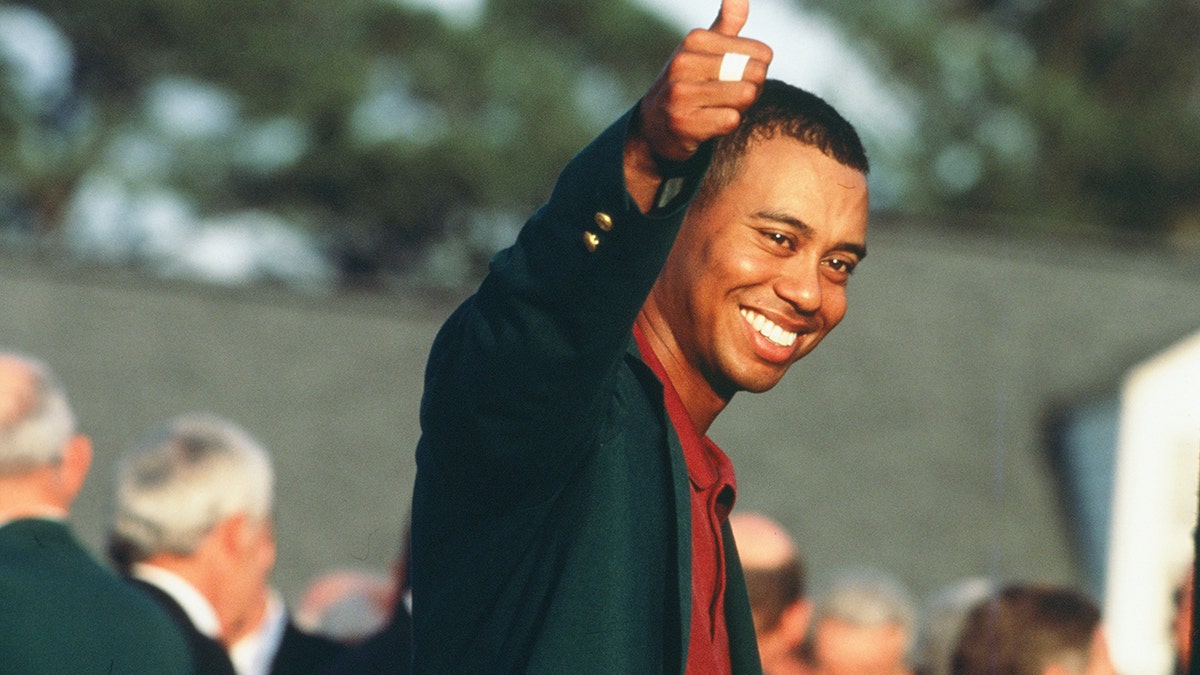 Tiger Woods at The Masters 2002
