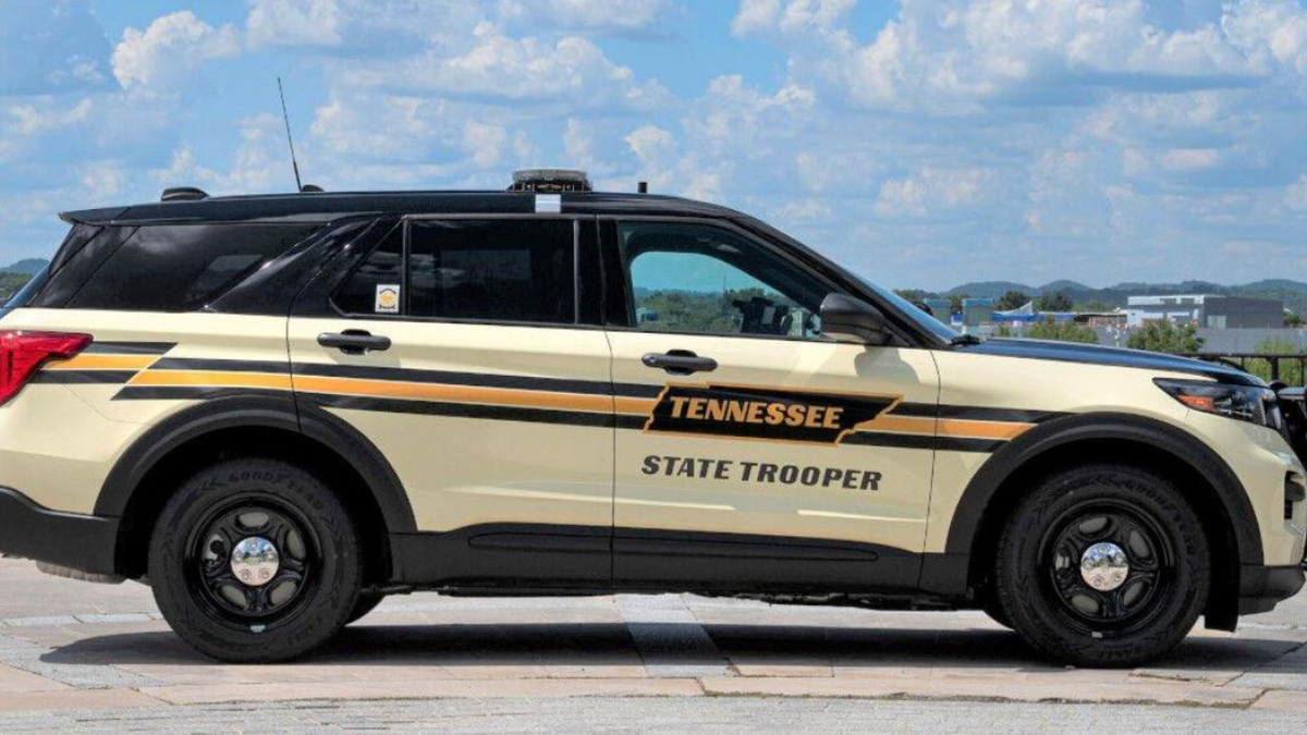 Tennessee state trooper SUV parked on roadside