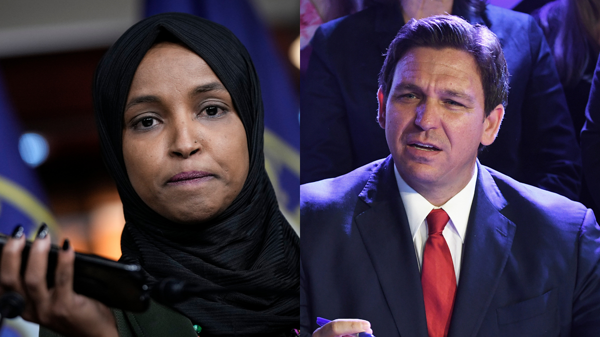 Rep. Ilhan Omar and Florida Gov. Ron DeSantis