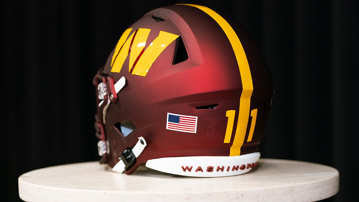 Commanders football helmet