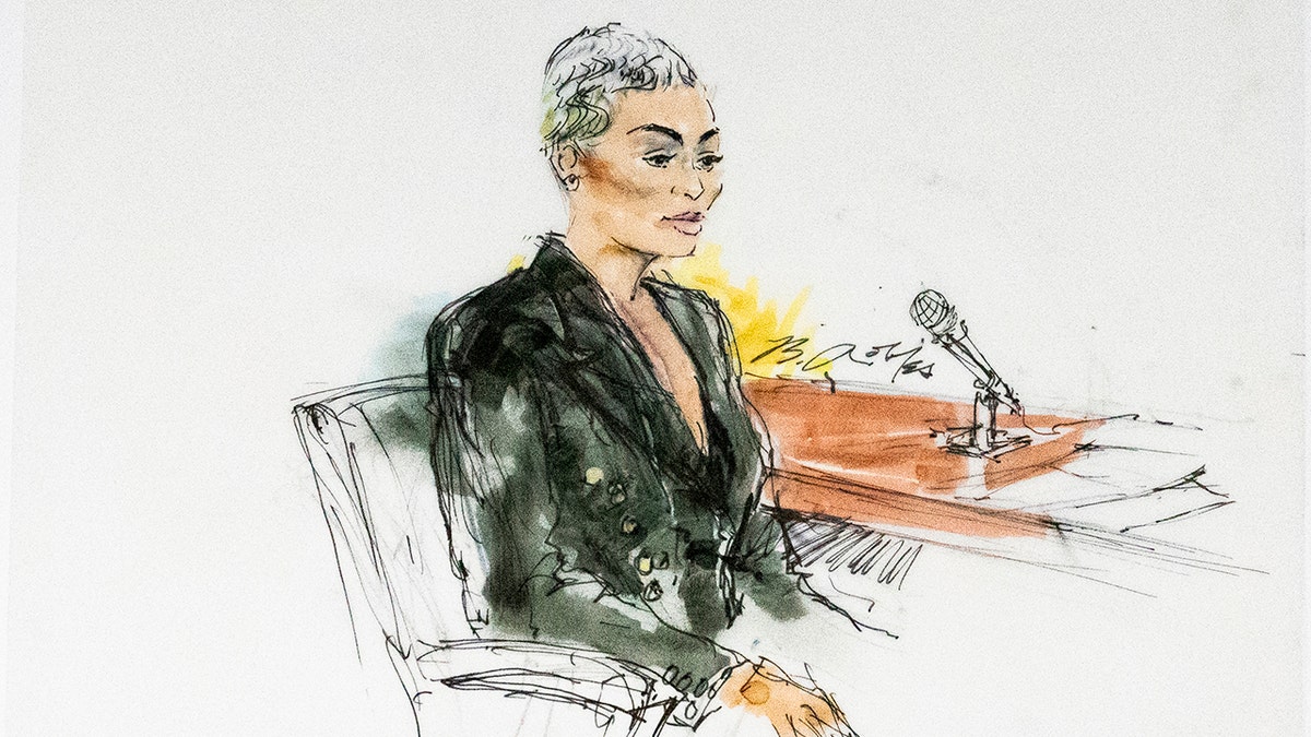 Blac Chyna court sketch