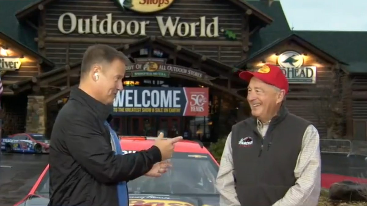 Bass Pro Shops founder Johnny Morris speaks with Fox News meteorologist Rick Reichmuth in Springfield, Missour