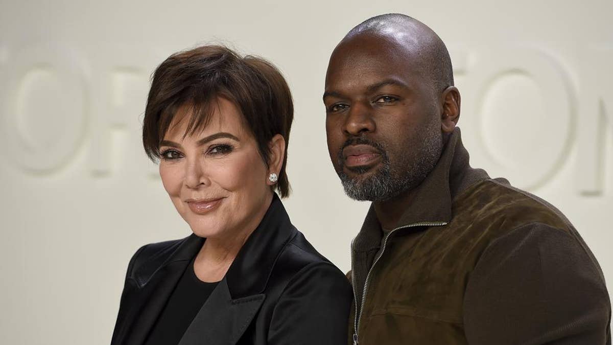 Kris Jenner, left, and Corey Gamble appear at the Tom Ford show during NYFW Fall/Winter 2020 Feb. 7, 2020, in Los Angeles